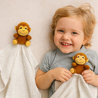 Me Lovey™ - Monkey Lovey Security Blanket - BIG FRENCHIES