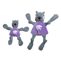NCAA Kansas State University, Willie the Wildcat Knottie® Plush Dog Toy - BIG FRENCHIES