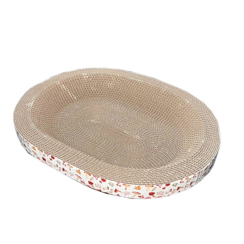Oval Cat Scratch Board – Cat Scratcher and Bed - BIG FRENCHIES