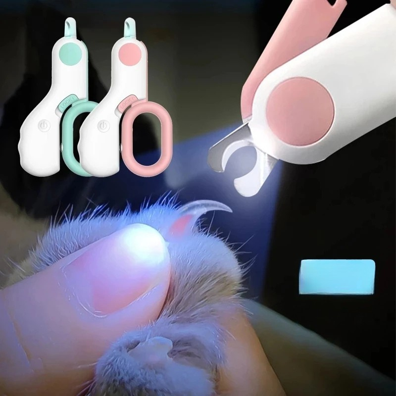 Precision Cat Nail Clipper with Safety Guard and LED Light - BIG FRENCHIES