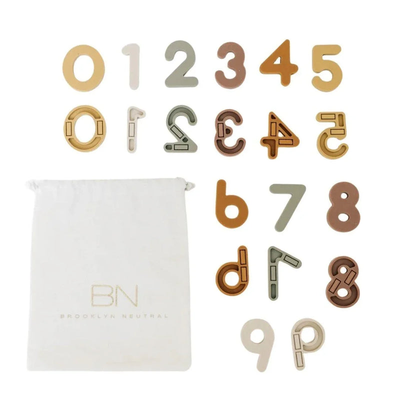 Silicone Magnetic Numbers 20 Piece Playset - BIG FRENCHIES