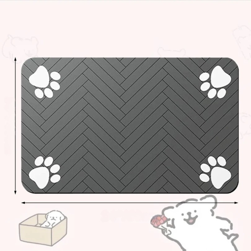 Absorbent Pet Feeding Mat with Waterproof Backing for Dogs & Cats - BIG FRENCHIES
