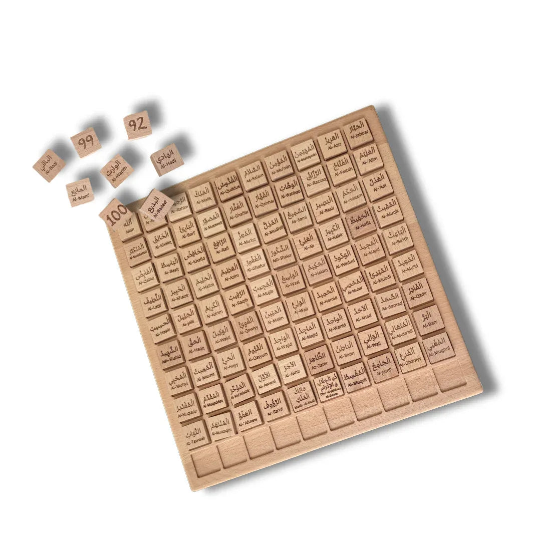 Montessori Hundred Board x 99 Names of Allah - BIG FRENCHIES