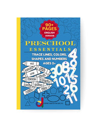 Preschool Essentials Trace Lines, Colors, Shapes and Numbers Activity Coloring Book - BIG FRENCHIES
