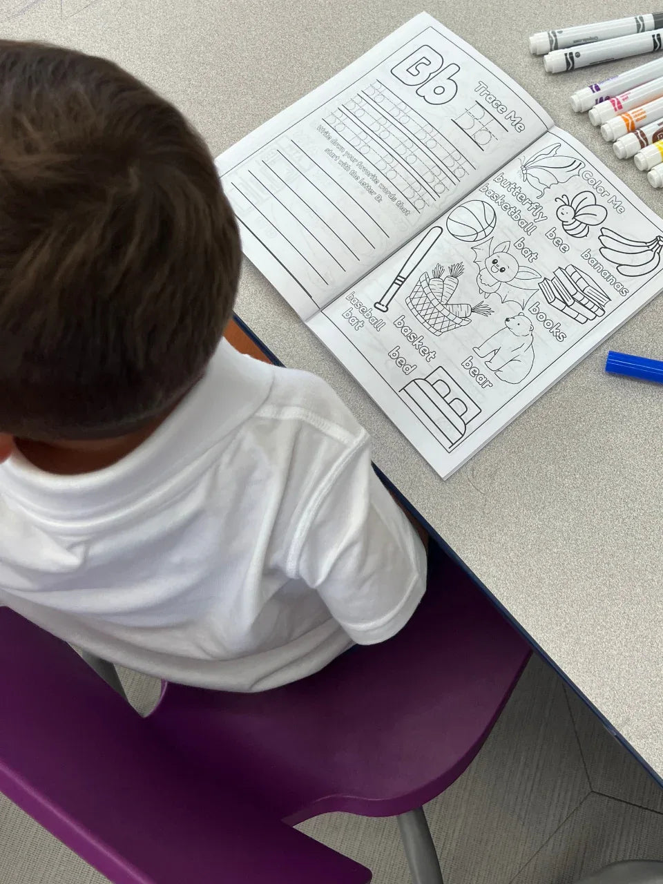 ABC Pigments: Learn, Trace and Color Through the Alphabet Activity Coloring Book - BIG FRENCHIES