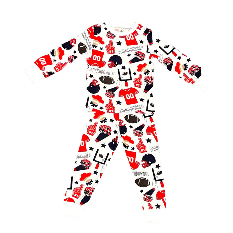 Red and Blue Bamboo Pajamas - BIG FRENCHIES