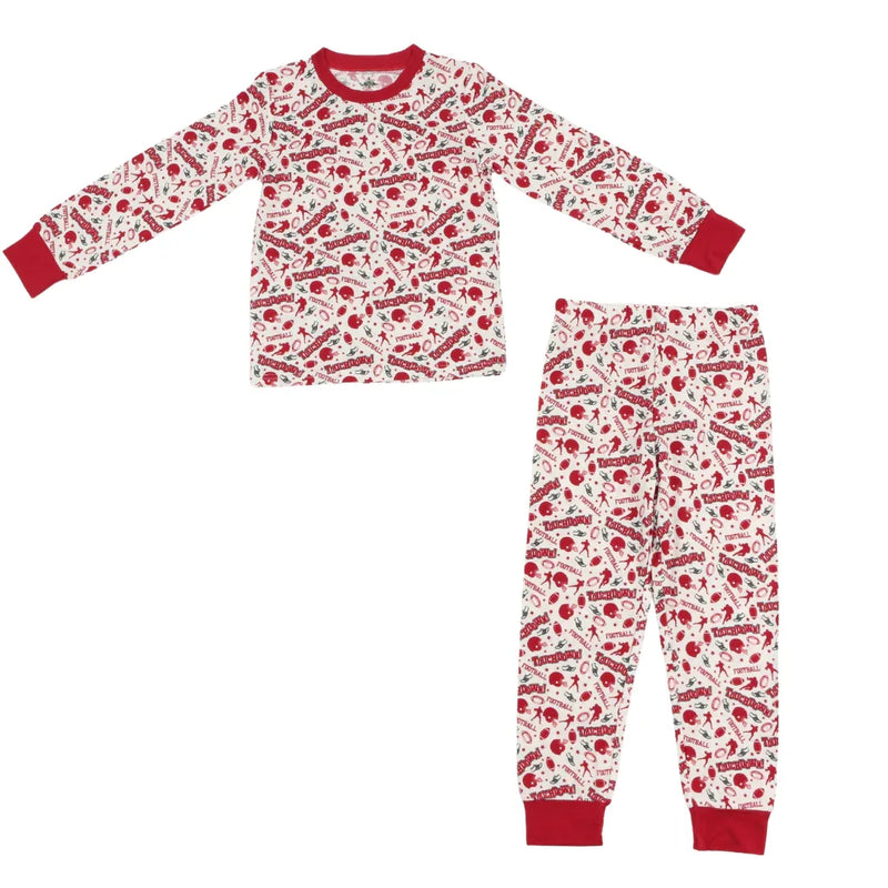 Red and White Football Pajamas - BIG FRENCHIES
