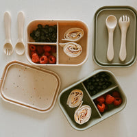 Nyte Nyte Silicon Lunchbox W Fork & Spoon - BIG FRENCHIES