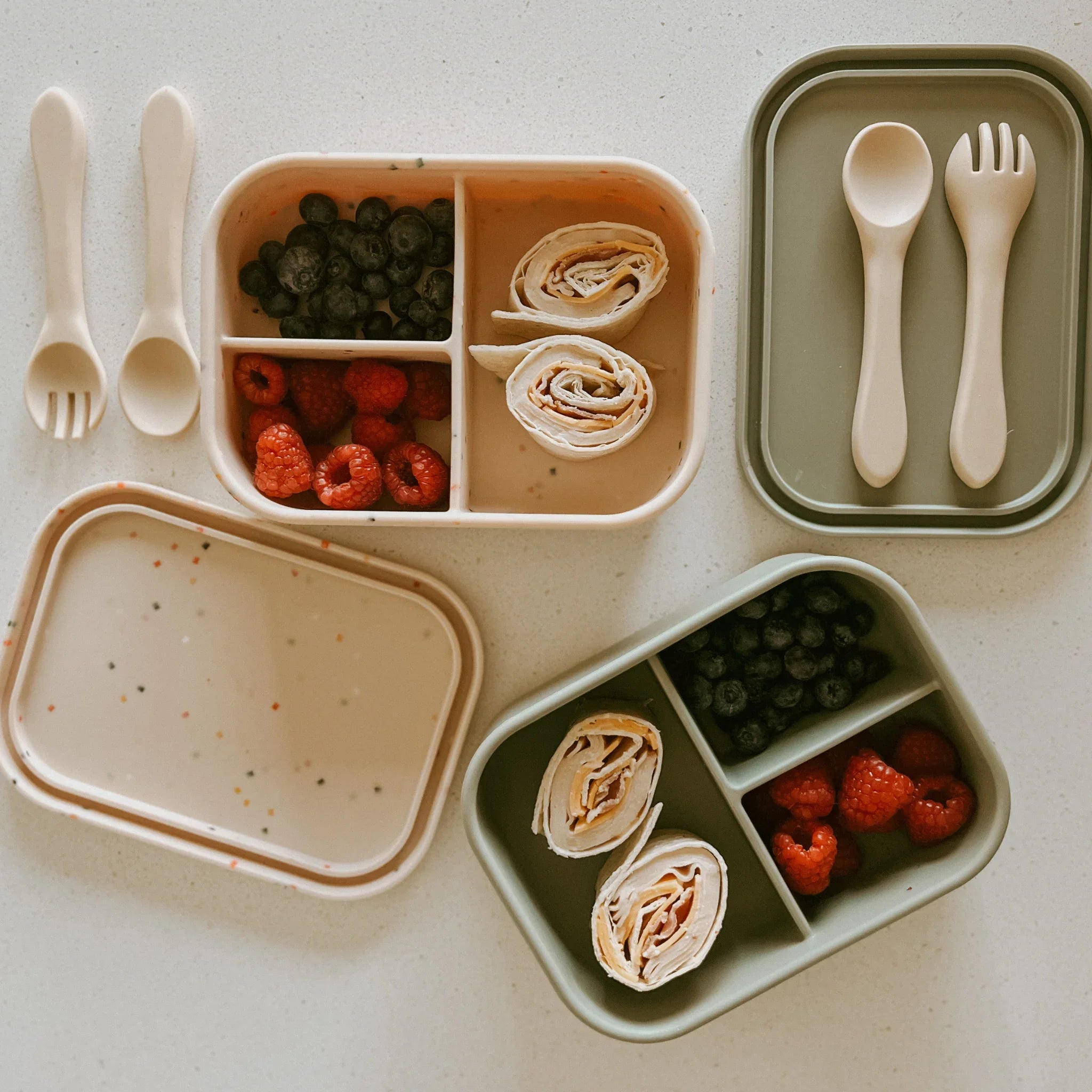 Nyte Nyte Silicon Lunchbox W Fork & Spoon - BIG FRENCHIES