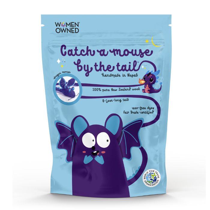 Catch a Mouse by the Tail - Wool Cat Toy