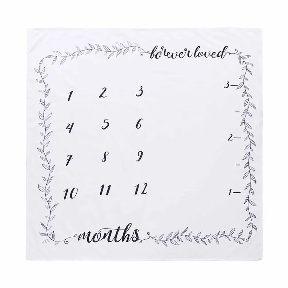 Newborn Baby Milestone Photography Blanket - # BAGE41110002 - BIG FRENCHIES