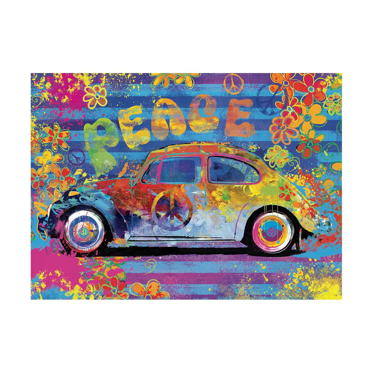 VW Beetle Splash Buggy 550 Piece Jigsaw Puzzle in Tin Eurographics
