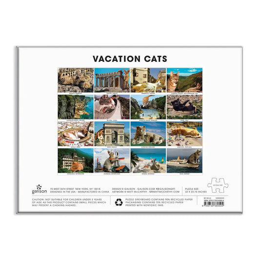 Vacation Cats 1500 Piece Jigsaw Puzzle Galison