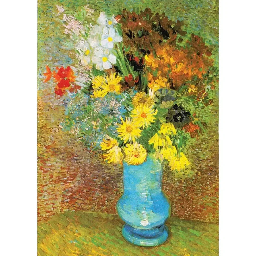 Vase with Daisies & Anemones by Van Gogh 1000 Piece Jigsaw Puzzle Enjoy - BIG FRENCHIES