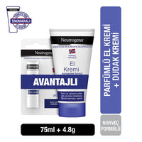 Neutrogena Norwegian Formula Hand Cream and Lip Balm Set - Moisturizing Dry Skin Relief