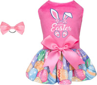 Velvet Dog Birthday and Holiday Dress  For Small Dogs Puppy Holiday Skirt XXS–L