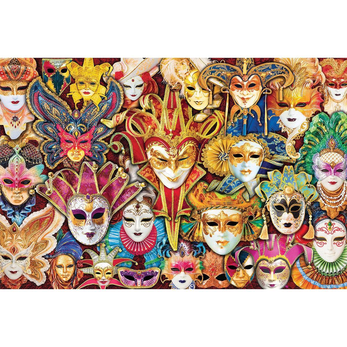 Venetian Masks 1000 Piece Jigsaw Puzzle Eurographics - BIG FRENCHIES
