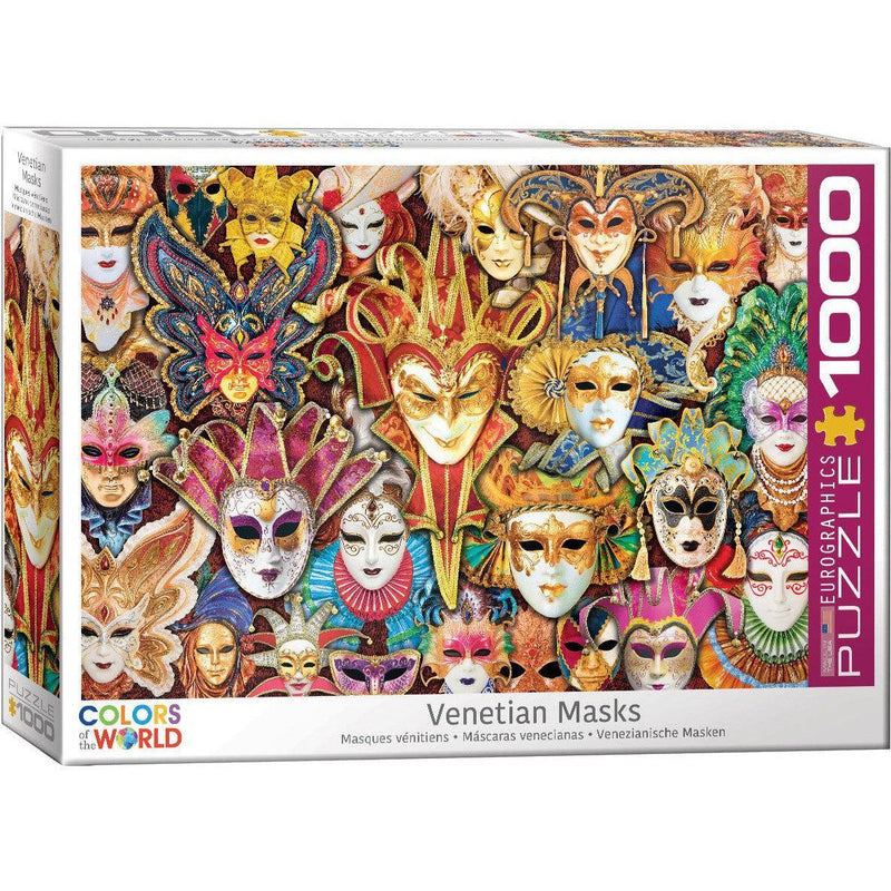 Venetian Masks 1000 Piece Jigsaw Puzzle Eurographics - BIG FRENCHIES