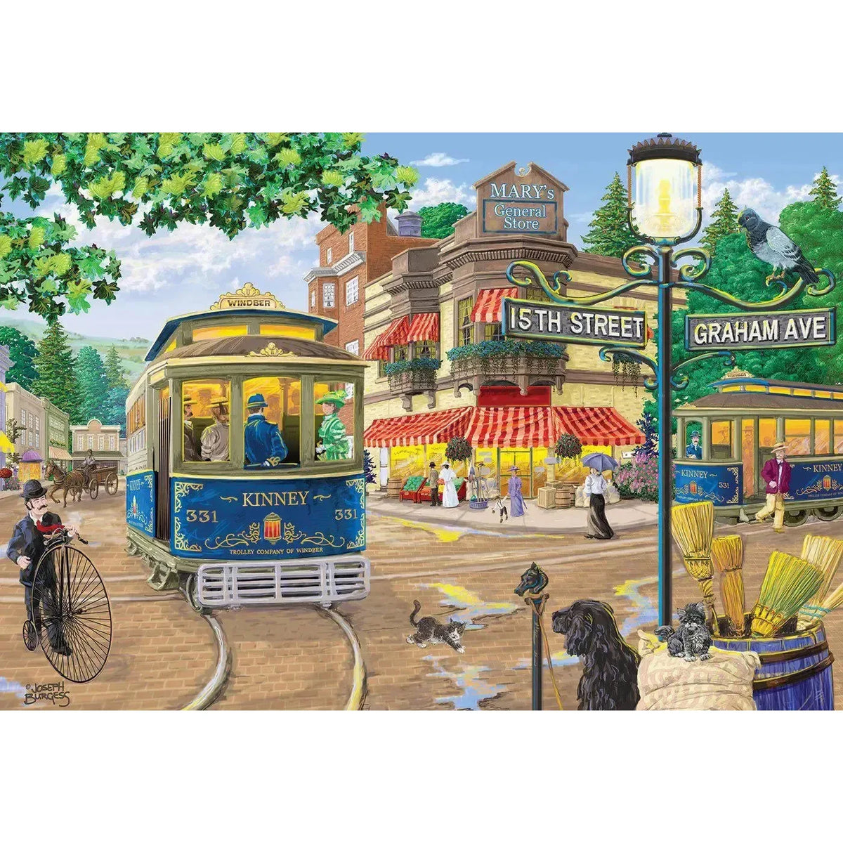 Victorian Street 400 Piece Wood Jigsaw Puzzle Wooden City - BIG FRENCHIES