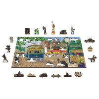 Victorian Street 400 Piece Wood Jigsaw Puzzle Wooden City