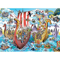Viking Voyage Doodle Town 1000 Piece Jigsaw Puzzle Cobble Hill