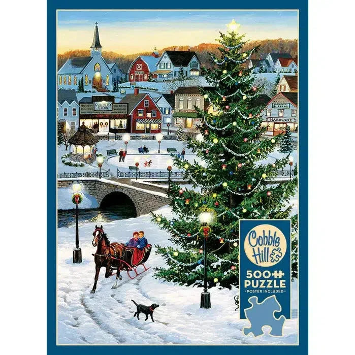 Village Tree 500 Piece Jigsaw Puzzle Cobble Hill - BIG FRENCHIES