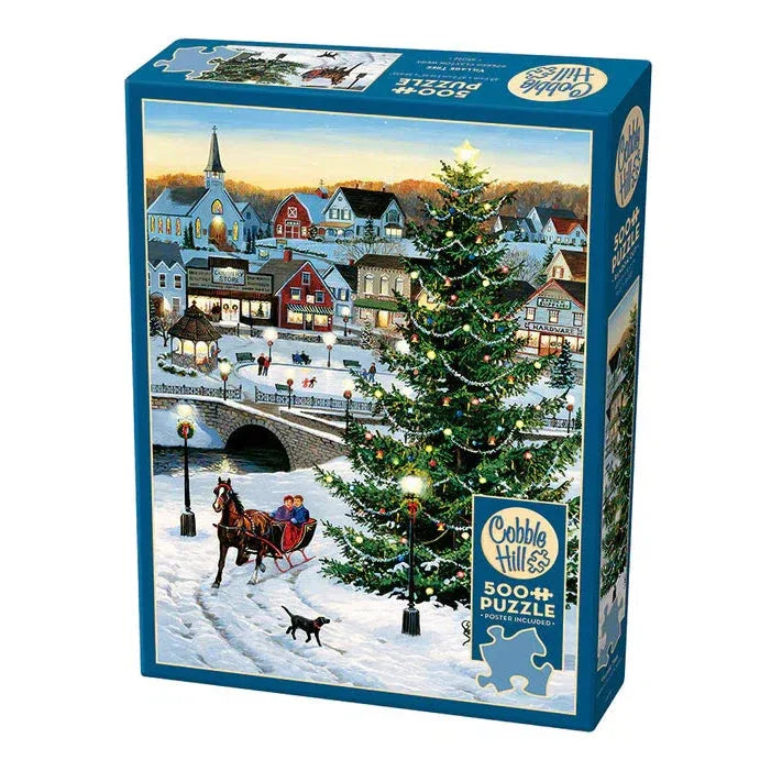 Village Tree 500 Piece Jigsaw Puzzle Cobble Hill - BIG FRENCHIES