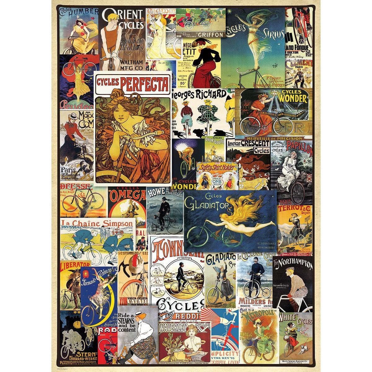 Vintage Bicycle Posters 1000 Piece Jigsaw Puzzle Eurographics - BIG FRENCHIES