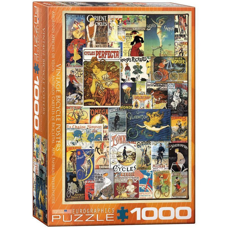Vintage Bicycle Posters 1000 Piece Jigsaw Puzzle Eurographics - BIG FRENCHIES
