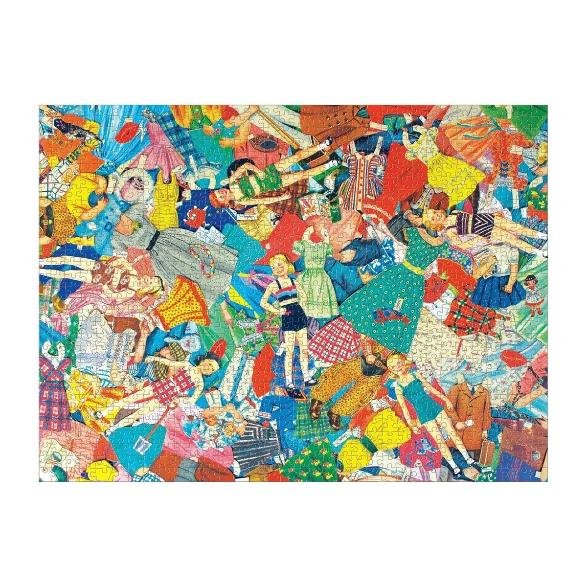 Vintage Paper Dolls 1000 Piece Jigsaw Puzzle Galison - BIG FRENCHIES