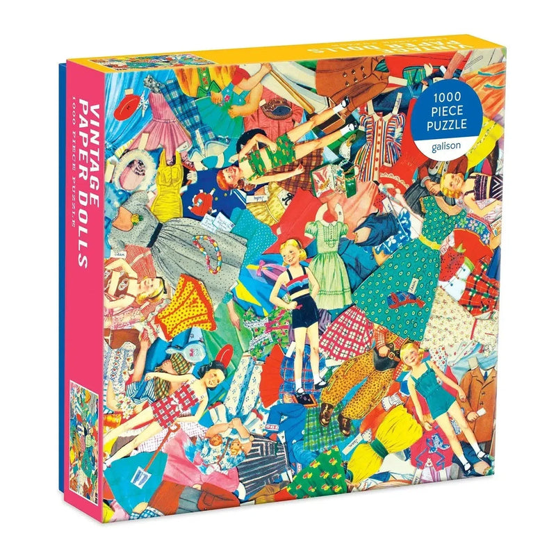 Vintage Paper Dolls 1000 Piece Jigsaw Puzzle Galison - BIG FRENCHIES