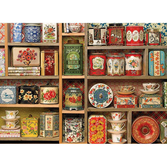 Vintage Tins 1000 Piece Jigsaw Puzzle Cobble Hill