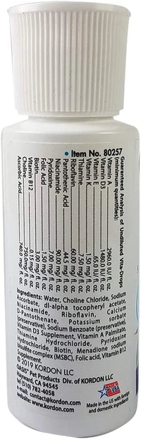 Vita Drops Small Bird Multivitamin Liquid 2oz Parakeet Canary Finch Care
