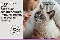 Senior Cat Vitamin Treats Taurine DHA Brain Vision Immune Support 30 Ct
