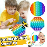 Popit Fidget Toy Push Bubble Sensory Stress Relief Kids Family Games Square Game - # BOT&G51110001 - BIG FRENCHIES