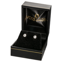 1.00 CTW Lab Grown G/VS Diamond Stud Earrings in 14k Gold Overlay - AGI Certified