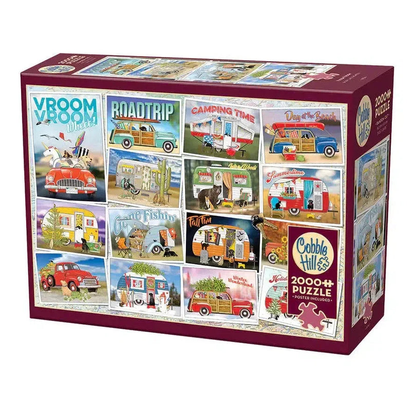 Vroom Vroom 2000 Piece Jigsaw Puzzle Cobble Hill - BIG FRENCHIES