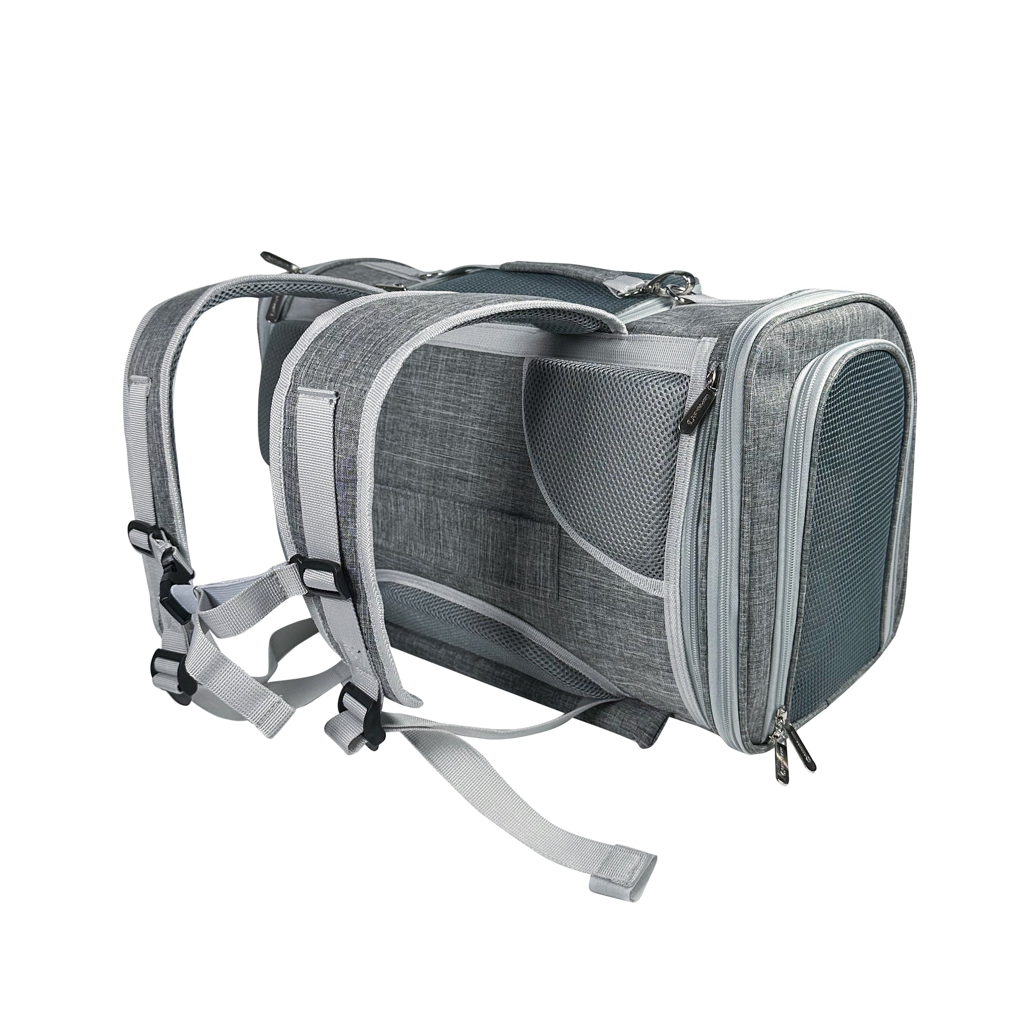 Mr. Peanut's Monterey Series Airline Compliant Horizontal Backpack Pet Carrier - BIG FRENCHIES