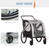 2-In-1 Pet Bike Trailer Stroller - BIG FRENCHIES