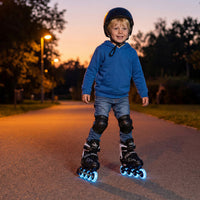 Costway Adjustable Kids' Incline Skates for Boys Girls Ages 5-14-Black