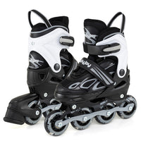 Costway Adjustable Kids' Incline Skates for Boys Girls Ages 5-14-Black
