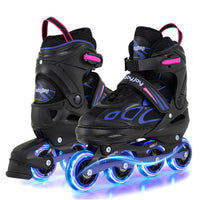Costway Adjustable Kids' Incline Skates 4 Sizes Adjustable Blade Roller-Purple