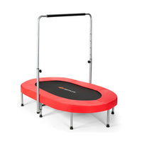Costway 2-Person Foldable Mini Kids Fitness Rebounder Trampoline-Red