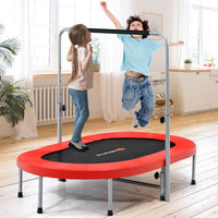 Costway 2-Person Foldable Mini Kids Fitness Rebounder Trampoline-Red