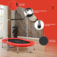 Costway 2-Person Foldable Mini Kids Fitness Rebounder Trampoline-Red