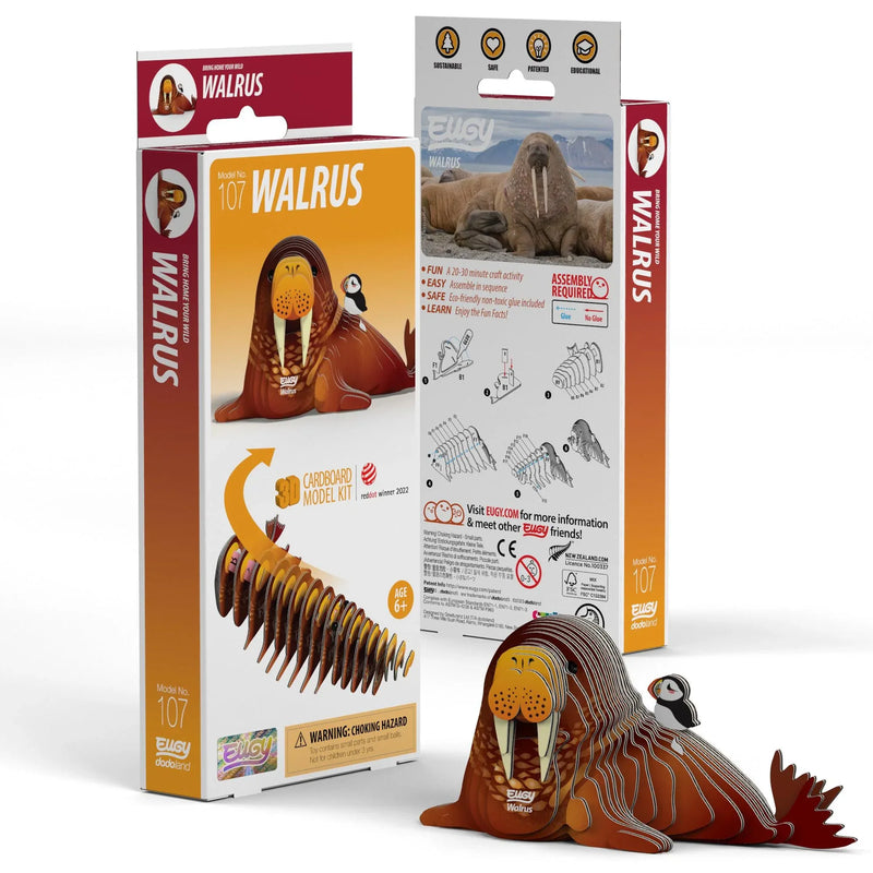 Walrus 3D Cardboard Model Kit Eugy - BIG FRENCHIES
