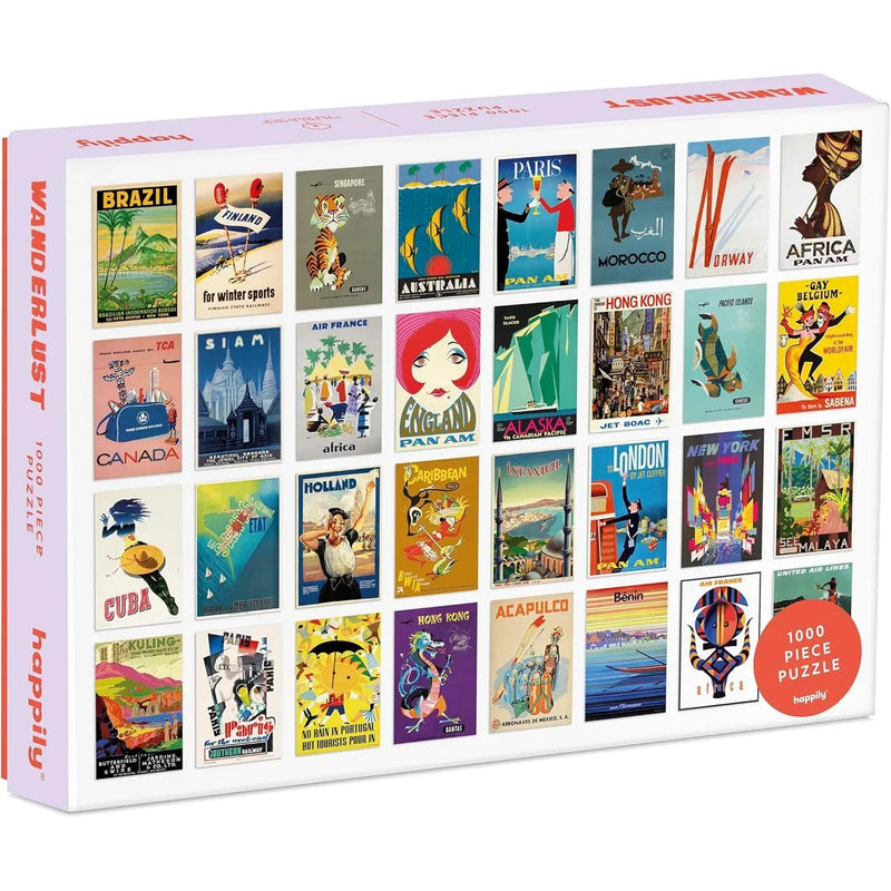 Wanderlust 1000 Piece Jigsaw Puzzle Happily - BIG FRENCHIES