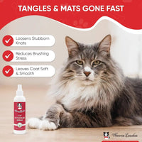 Warren London Fragrance-Free Cat Detangler Spray – Leave-In Conditioner 8oz