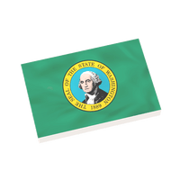 50 State Flags Pack - USA State Flags - Custom Printed 2x3 Tile - Made Using LEGO® Parts