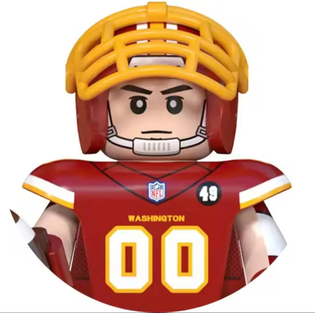 Washington Commanders Team Minifigure - Redskins Tribute Jersey - BIG FRENCHIES